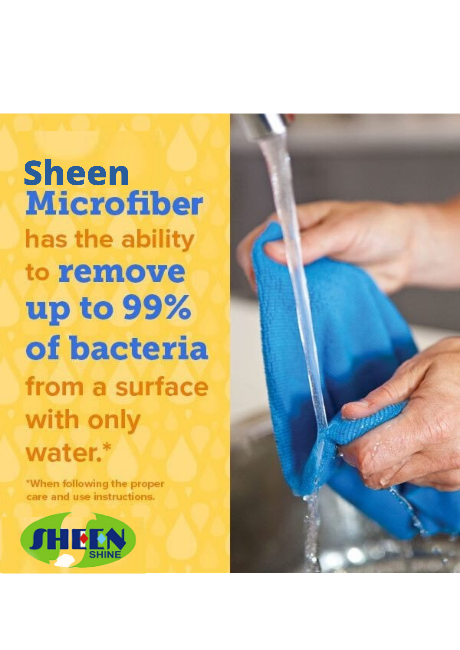 Sheen Microfiber cleaning cloth (30x40) cm, pack of 12